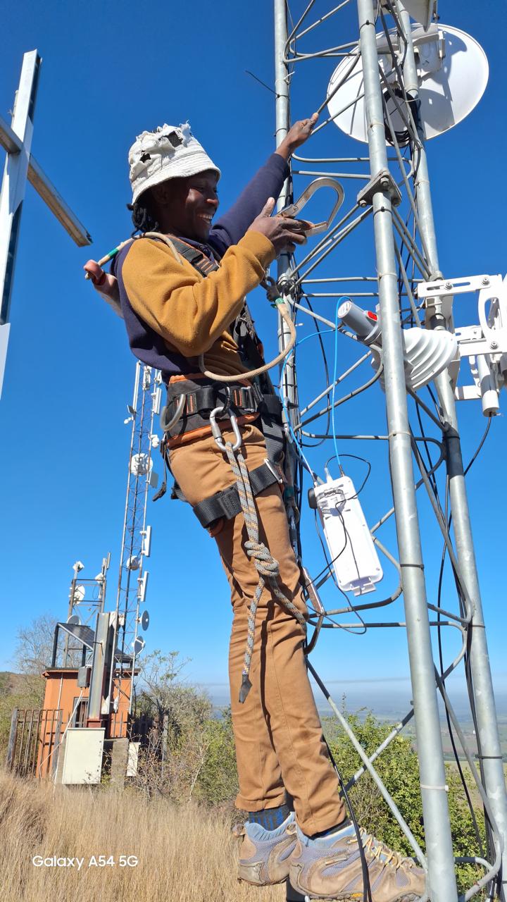 Technician on a tower